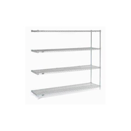 Global Equipment Nexel Stainless Steel Wire Shelving Add-On 60"W x 18"D x 86"H A18608S